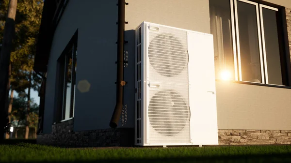 Heat pump of air-water technology for the home. Inverter system of split type.