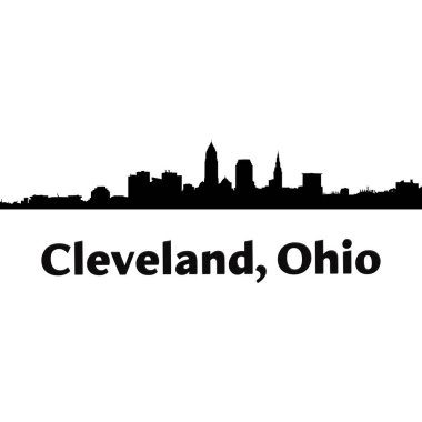 Cleveland, Ohio siluetinde ufuk çizgisi