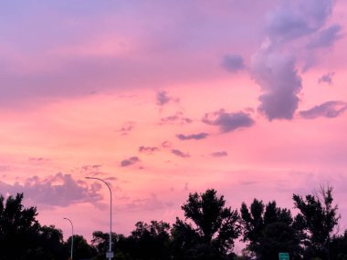 Moorhead, Minnesota 'da güzel bir gün doğumu