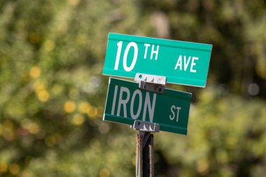 Norveç, Michigan 'da bir sokak tabelası