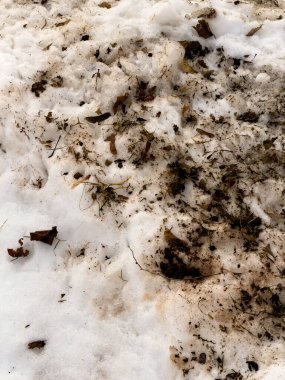 Kışın kirli kar
