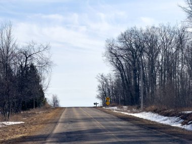 Michigan 'da kırsal bir yol