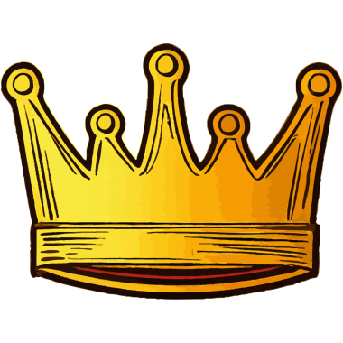 Altın bir tacın resmi.