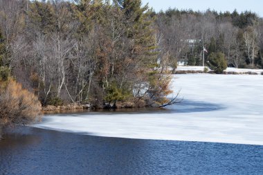 Kışın Donmuş Göl