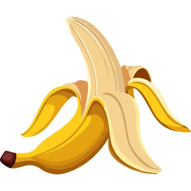 Soyulmuş bir muzun çizimi