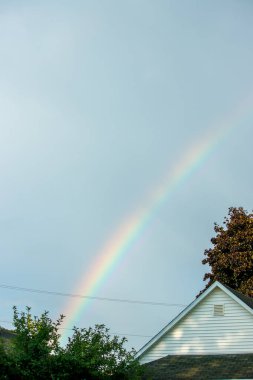 Gökyüzünde bir gökkuşağı 
