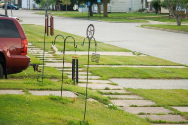 Köyde küçük bir bahçe..