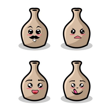 Çıkartma tasarımı için klasik modası geçmiş karakterler ve ögeler