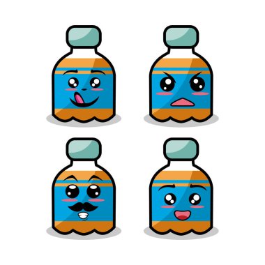 Çıkartma tasarımı için klasik modası geçmiş karakterler ve ögeler