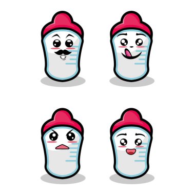 Çıkartma tasarımı için klasik modası geçmiş karakterler ve ögeler