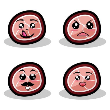 Çıkartma tasarımı için klasik modası geçmiş karakterler ve ögeler