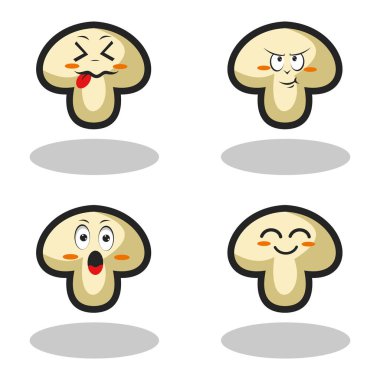 Çıkartma tasarımı posteri için karakterler ve ögeler