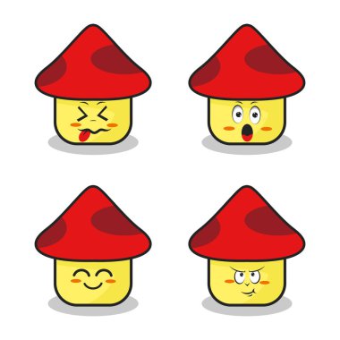 Çıkartma tasarımı posteri için karakterler ve ögeler