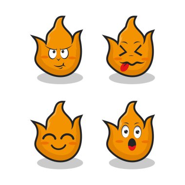 Çıkartma tasarımı posteri için karakterler ve ögeler