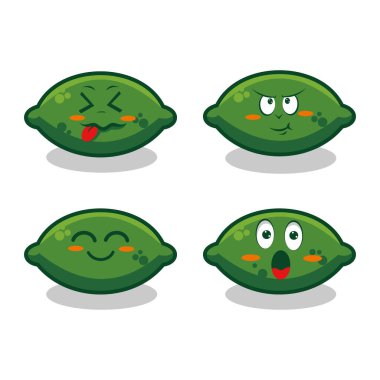 Çıkartma tasarımı posteri için karakterler ve ögeler