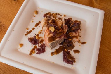 Val Rosandra, Trieste, İtalya 'da somon yetiştirilir.