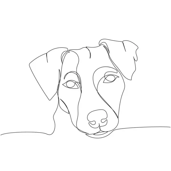 Jack Russell Terrier Cane Razza Caccia Cane Servizio Cane Compagnia — Vettoriale Stock