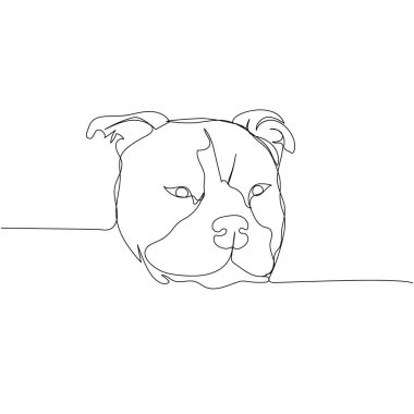 Amerikan zorbası, portre, köpek cins, yoldaş köpek bir çizgi sanat. Dost, köpek, köpek, köpek, arkadaşlık, ilgi, hayvan, hayvan, aile, köpek eli çizimleri devam ediyor.