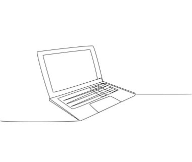 Bilgisayar, çevrimiçi öğrenme, serbest çalışma, öğrenci hayatı, okul sanatı. Sürekli online öğrenme, bilgi, kavrayış, okul ve eğitim çizimleri. El çizimi vektör illüstrasyonu