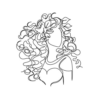 Başak burcunun sürekli çizdiği güzel bir çizgi. Uzun kıvırcık saçlı ve çiçek aksanlı bir kadın portresi. Astrolojide saflığı, doğayı ve ayrıntılara dikkat etmeyi temsil ediyor..
