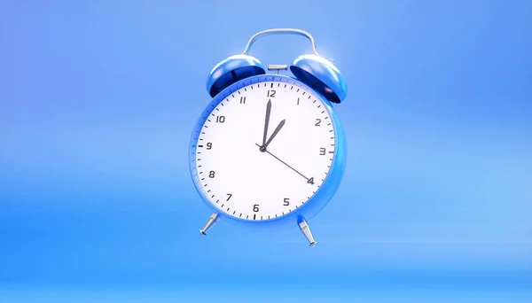 Saat Alarmı Parlak Bir Arkaplanda Basit Görüntüleme — Stok fotoğraf