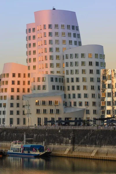 Gehry Buildings Media Harbour Neuer Zollhof Dsseldorf North Rhine Westphalia — Stock Photo, Image