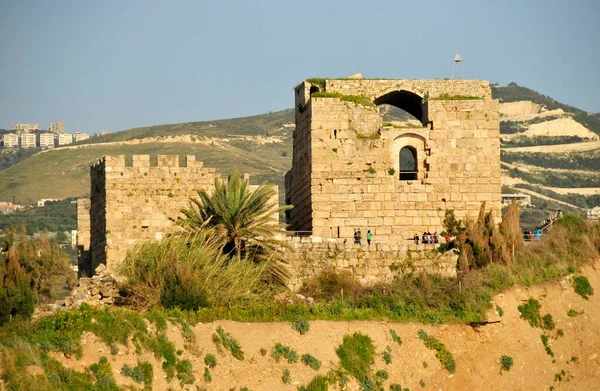 Замок Крестоносцев Джбейл Библос Ливан Ближний Восток Восток Азия — стоковое фото