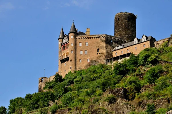 Burg Katz Castle Garshausen Rhineland Palatinate Germany Europe — ストック写真