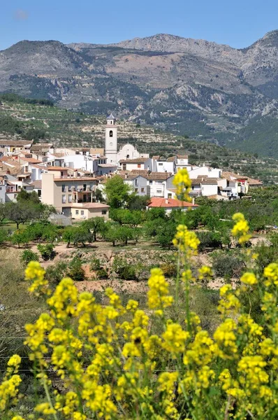Blick Auf Das Dorf Benimantell Costa Blanca Spanien Europa — Stockfoto
