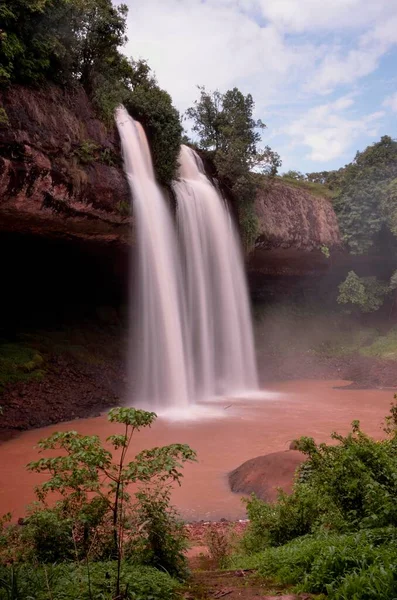 Tello Wasserfall Bei Ngaoundr Kamerun Zentralafrika Afrika — Stockfoto