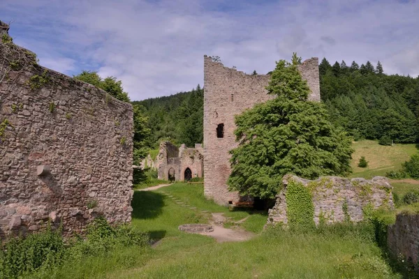 Ruínas Castelo Schauenburg Construídas Século Pelo Duque Berthold Zahringen Oberkirch — Fotografia de Stock