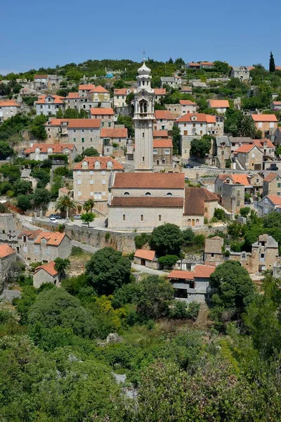 Townscape Bra Isla Dalmacia Croacia Europa — Foto de Stock