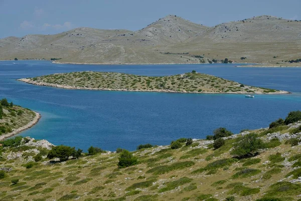 Utsikt Från Levrnaka Över Kornati Öarna Adriatiska Havet Kornati Islands — Stockfoto