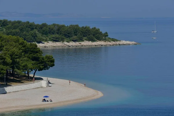 Plage Primo Ten Adriatique Comté Ibenik Knin Dalmatie Croatie Europe — Photo