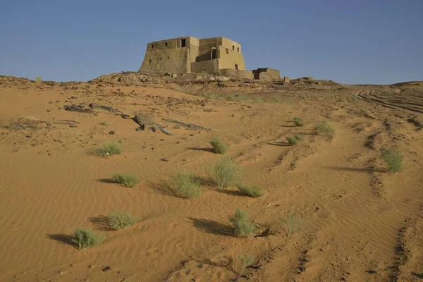 Sala Tronowa Dawny Kościół Potem Meczet Stary Dongola Stolica Nubijskiego — Zdjęcie stockowe