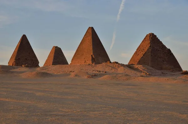 Pirâmides Macróticas Grupo Norte Gebel Barkal Karima Estado Norte Núbia — Fotografia de Stock