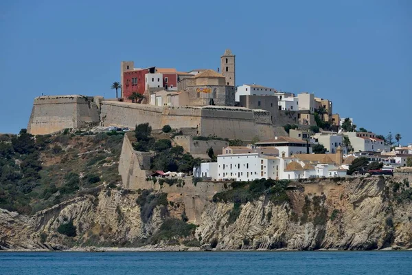 Исторический Центр Dalt Vila Eivissa Ibiza City Ibiza Balearic Islands — стоковое фото