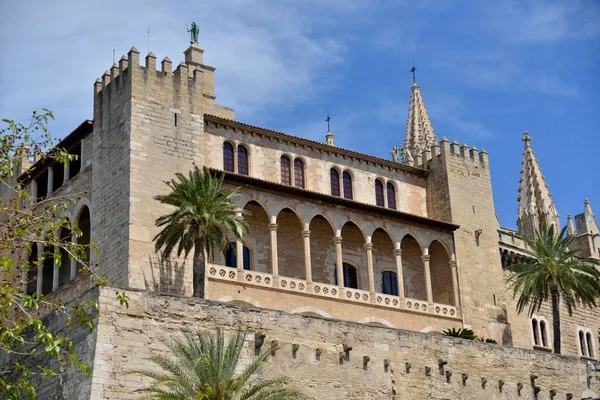 Palacio Real Almudaina Palma Mallorca Majorca Balearic Islands Spain Europe — стокове фото