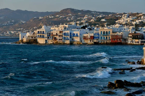 Petite Venise Chora Mykonos Town Mykonos Cycladen Griekenland Europa — Stockfoto