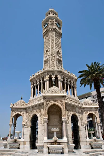 Konak Clock Tower Измир Турция Азия — стоковое фото