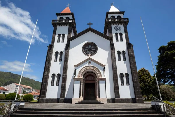 Iglesia Igreja Nova Furnas Isla San Miguel Azores Portugal Europa —  Fotos de Stock