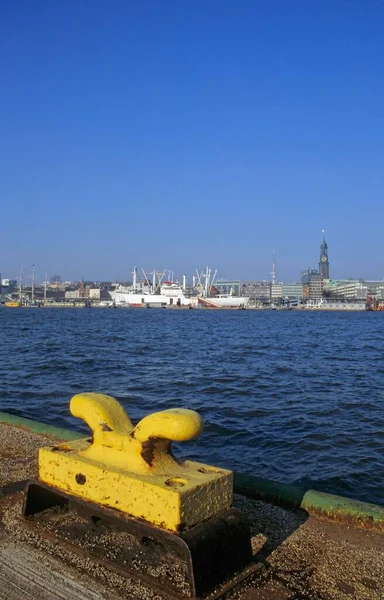Klem Bij Hamburg Harbour Duitsland — Stockfoto
