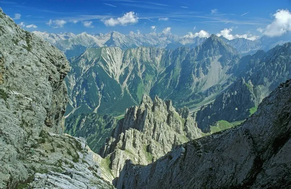 Vista Haermelekopf Perto Seefeld Tyrol Áustria — Fotografia de Stock