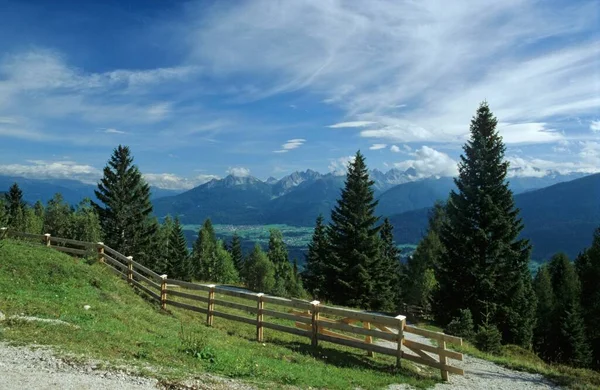 Θέα Από Gschwandtkopf Κοντά Στο Seefeld Tyrol Αυστρία — Φωτογραφία Αρχείου