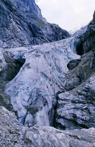 Ледник Верхний Гриндельвальд Близ Гриндельвальда Летом Швейцария Европа — стоковое фото