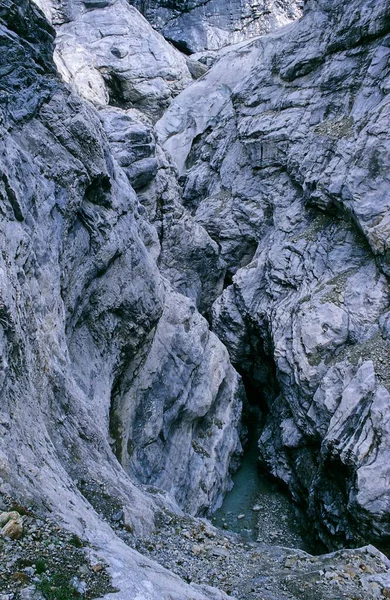 Schlucht Oberen Grindelwaldgletscher Bei Grindelwald Schweiz Europa — Stockfoto