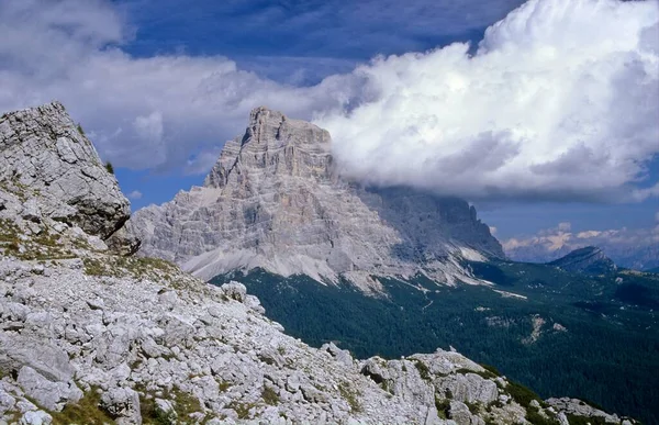 Monte Pelmo Nas Montanhas Dolomitas Itália Europa — Fotografia de Stock