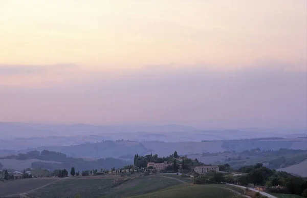 Evening mood in Tuscany, Italy, Europe