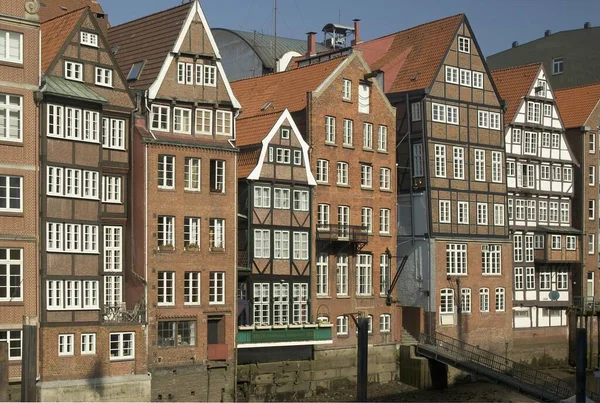 Historic Houses Nikolaifleet Hamburg Germany — Stock Photo, Image