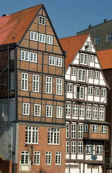 德国汉堡Nikolaifleet的历史建筑 — 图库照片